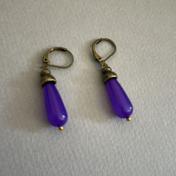 Boho Crystal  Drop Earrings A1311 - Picture 2 of 2